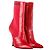Fendi Rockoko Stretch-Knit Sock Boots aus rotem Leder - Ansicht 5