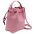 Borsa a secchiello con coulisse Mansur Gavriel Confetti in pelle rosa Marrone - vista 2