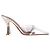 Autre Marque Mules Joella di Malone Souliers in vernice argento e PVC Metallico