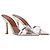 Autre Marque Mules Joella di Malone Souliers in vernice argento e PVC Metallico - vista 4