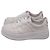 Sneakers basse Gucci GG in pelle bianca goffrata Bianco - vista 5