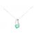 Autre Marque Collana con Smeraldo e Diamanti Au750 Verde