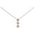 Autre Marque Au750/Au585 Pink Gold Diamond Necklace