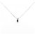 Autre Marque Collana in Zaffiro e Diamante Pt900 Pt850 Blu