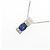 Autre Marque Collana in Zaffiro e Diamante Pt900 Pt850 Blu - vista 3