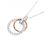 Autre Marque Collana in oro bianco Au750 e oro rosa Au750 con diamanti Argento - vista 3