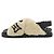 Sandali in shearling della linea Paseo Louis Vuitton Nero Beige - vista 2