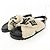 Sandali in shearling della linea Paseo Louis Vuitton Nero Beige - vista 3