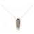 Autre Marque Collana in oro bianco Au750 e oro nero con diamanti Argento