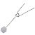 Collana Chanel per donna, nome del marchio, diamante, agata bianca, camelia, oro, gioielli. Bianco