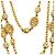 Chanel circa 1990 Collier Sautoir Ceinture Haute Couture CC String Necklace Belt D'oro - vista 2