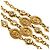 Chanel circa 1990 Collier Sautoir Ceinture Haute Couture CC String Necklace Belt D'oro - vista 3