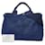 Mini borsa a mano Prada Canapa Blu - vista 10