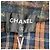 Chanel Fall 2019 RTW Tweed-Jacke mit Karomuster Braun Mehrfarben Grün Dunkelblau - Ansicht 3