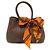 Hermès Bolsa Hermes Garden Twilly TTPM Marrom Laranja