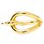 Ring Hermès Anello per sciarpa Jumbo Hermes con finitura dorata D'oro - vista 2
