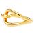 Ring Hermès Anello per sciarpa Jumbo Hermes con finitura dorata D'oro - vista 3