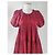 Autre Marque Cecilie Bahnsen Esme Stufen-Midikleid - Rot - Ansicht 2