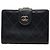 Chanel Coco Mark Bicolore Bi-fold Wallet Black