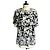 Chanel Tunica Jacquard Beige e Nera con Logo Nero