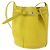 Céline Celine Long Strap Big Bag Bucket Leather Giallo