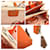 Cartera compacta de seda Azap de Hermès Naranja  - vista 3