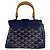 Borsa Goyard Saigon Mini Blu navy - vista 4