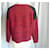Soeur SŒUR Feinstrick-Pullover in Rot GRÖSSE L Schwarz  - Ansicht 2