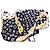 Foulard in seta Louis Vuitton Monogram Confidential 90 Nero Bianco D'oro - vista 3