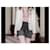 Minifalda de tweed Chanel Negro Rosa Blanco Multicolor  - vista 9