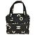 Borsa Tote Chanel Vintage All-Over Print Nero Bianco