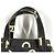 Borsa Tote Chanel Vintage All-Over Print Nero Bianco - vista 3