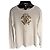 Roberto Cavalli T-shirt Maniche Lunghe Monogramma - Bianca Bianco