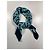Sciarpa in seta monogramma Valentino Blu Blu chiaro - vista 2