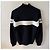 Suéter de lã Moncler com zíper Preto Branco - vista 2