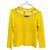 Moschino Boutique gelber Pullover mit Cut-Out-Ausschnitt