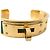 Hermès Bracciale Kelly Hermes in Oro e Pelle Verde D'oro - vista 6