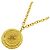 Collana pendente reversibile Chanel Relief Matelasse Frame Round D'oro - vista 10