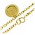 Collana pendente reversibile Chanel Relief Matelasse Frame Round D'oro - vista 2