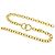 Collana pendente reversibile Chanel Relief Matelasse Frame Round D'oro - vista 3