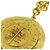 Collana pendente reversibile Chanel Relief Matelasse Frame Round D'oro - vista 6