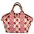 Borsa Tote Chanel Pink Gingham Check Rosa