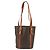 Céline CELINE Macadam Canvas Tote Bag aus PVC und Leder Braun gold Authentisch 187813 - Ansicht 3
