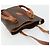 Céline CELINE Macadam Canvas Tote Bag aus PVC und Leder Braun gold Authentisch 187813 - Ansicht 6