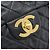 CHANEL Big Matelasse 34 Borsa a Spalla con Catena in Pelle di Agnello Nera Oro CC Auth 188990V - vista 16
