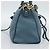 Borsa PRADA Vittero Dino Leather 2way Blu Oro Auth 187263V D'oro - vista 4