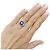 Autre Marque Weißgoldring, blaue Emaille und Diamanten - Ansicht 5