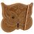 LOUIS VUITTON Vernis Comte de Feu Pochette Owl Bronze M92268 LV Auth BA13648V Bronzo