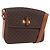 16 Céline Borsa a Spalla CELINE Macadam Canvas PVC Pelle Marrone Oro Auth 188782 D'oro