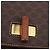 16 Céline Borsa a Spalla CELINE Macadam Canvas PVC Pelle Marrone Oro Auth 188782 D'oro - vista 14